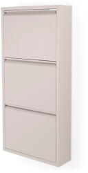 Spinder Design Szürkésbarna fém billenő ajtós cipőtartó 50x103x15 cm Billy - Spinder Design