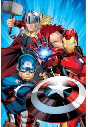 Jerry Fabrics Mikroplüss gyerek takaró 100x150 cm Avengers Heroes - Jerry Fabrics