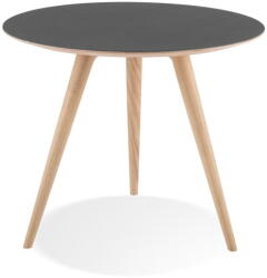 GAZZDA Arp tölgyfa tárolóasztal fekete asztallappal, ⌀ 55 cm - Gazzda