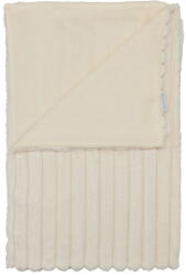 Catherine Lansfield Krémszínű mikroplüss takaró 130x170 cm Cosy Ribbed - Catherine Lansfield