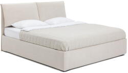 Bonami Bézs kárpitozott ágyneműtartós franciaágy ágyráccsal 160x200 cm Thessa Pillow - Bonami Selection