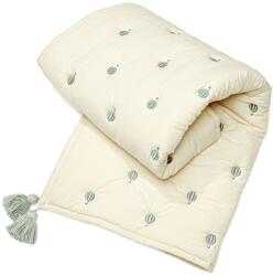 Cam Cam Copenhagen Világossárga-kék bio pamut steppelt gyerek takaró 90x120 cm Balloon - Cam Cam Copenhagen