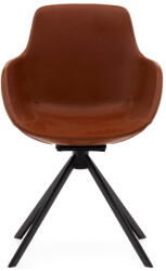 Kave Home Konyakbarna kárpitozott karfás étkezőfotel szett 2 db-os Tissiana - Kave Home