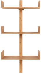House Nordic Natúr színű többszintes bambusz fali polc 50 cm Villa - House Nordic - bonami - 27 787 Ft