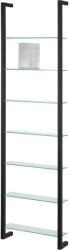 Spinder Design Fekete többszintes fém fali polc 46 cm Cubic - Spinder Design