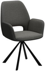 Actona Sötétszürke karfás étkezőfotel Graham - Actona