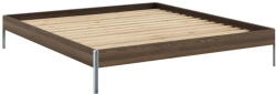 Karup Design Barna borovi fenyő franciaágy ágyráccsal 180x200 cm Core - Karup Design