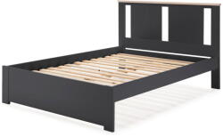 Marckeric Sötétszürke franciaágy ágyráccsal 140x190 cm Enara - Marckeric