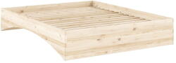 Karup Natúr színű borovi fenyő franciaágy ágytámla nélkül 160x200 cm Orbit - Karup Design