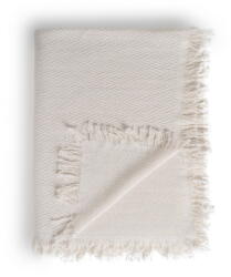 Ixia Krémszínű újrahasznosított pamut ágytakaró 180x260 cm Spike - Ixia