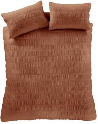 Catherine Lansfield Narancssárga egyszemélyes ágyneműhuzat 135x200 cm Seersucker - Catherine Lansfield