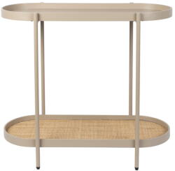 White Label Bézs konzolasztal 39x85 cm Amaya - White Label