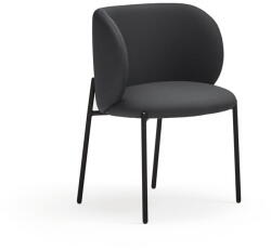 Teulat Fekete kárpitozott étkezőfotel szett 2 db-os Mogi - Teulat