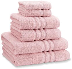 Catherine Lansfield Világos rózsaszín frottír pamut törölköző és fürdőlepedő készlet 6 db-os Zero Twist - Catherine Lansfield