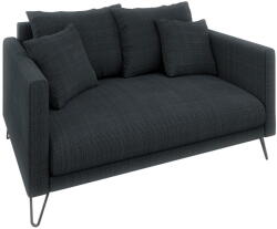 ROPEZ Sötétszürke zsenília kanapé 140 cm Freya - Ropez
