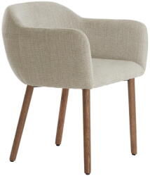 Light & Living Bézs kárpitozott karfás étkezőfotel szett 2 db-os Blaine - Light & Living