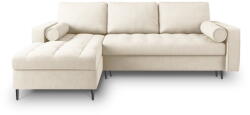 Milo Casa Santo világosbézs kinyitható sarokkanapé, bal oldali - Milo Casa