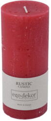 Rustic candles by Ego dekor Rust piros gyertya, égési idő 58 óra - Rustic candles by Ego dekor