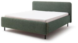 meise.möbel Sötétzöld kárpitozott franciaágy ágyrács nélkül 180x200 cm Primo - Meise Möbel