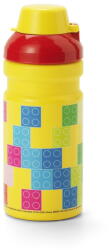 LEGO® Sárga gyerek ivópalack 390 ml Brick - LEGO®