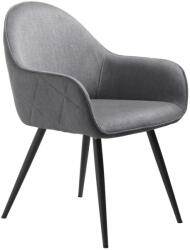 Unique Furniture Szürke kárpitozott karfás étkezőfotel Minto - Unique Furniture
