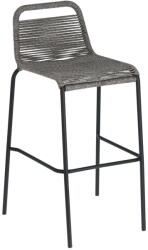 Kave Home Glenville sötétszürke acélszerkezetű bárszék, magasság 74 cm - Kave Home