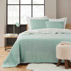 douceur d'intérieur Zöld sherpa steppelt ágytakaró és párnahuzat szett 240x220 cm Mylene - douceur d'intérieur