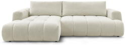 Bobochic Paris Bézs kinyitható-tárolóhelyes sarokkanapé (bal oldali-heverő résszel) Fuji - Bobochic Paris