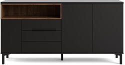 Tvilum Fekete komód 176x90x49 cm Roomers - Tvilum