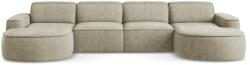Makamii Bézs zsenília sarokkanapé (U alakú) Omao - Makamii