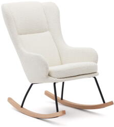 Kave Home Fehér buklé hintafotel Maustin - Kave Home