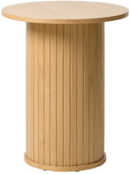 Unique Furniture Kerek tárolóasztal tölgyfa dekorral ø 50 cm Nola - Unique Furniture