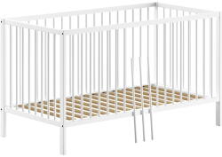 Vipack Fehér borovi fenyő babaágy 70x140 cm DINO - Vipack