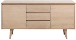 Actona Natúr színű alacsony komód tölgyfa dekorral 150x75 cm Nagano - Actona