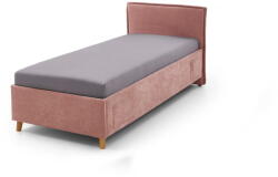 meise.möbel Rózsaszín kárpitozott gyerekágy ágyrács nélkül 90x200 cm Fun - Meise Möbel