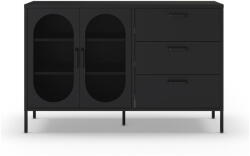 Marckeric Fekete komód 140x90 cm Diora - Marckeric