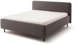 meise.möbel Antracitszürke kárpitozott ágyneműtartós franciaágy ágyráccsal 180x200 cm Primo - Meise Möbel