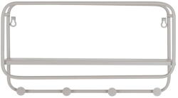 House Nordic Világosszürke fém fali fogas polccal Feira - House Nordic