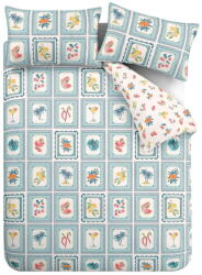 Catherine Lansfield Kék egyszemélyes ágyneműhuzat 135x200 cm Riviera Tiles - Catherine Lansfield