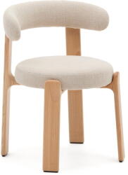 Kave Home Bézs-natúr színű kőrisfa étkezőszék Granite - Kave Home