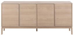 Actona Natúr színű alacsony komód tölgyfa dekorral 180x80 cm Linley - Actona