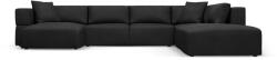 Milo Casa Fekete sarokkanapé (jobb oldali-"U" alakú) Esther - Milo Casa