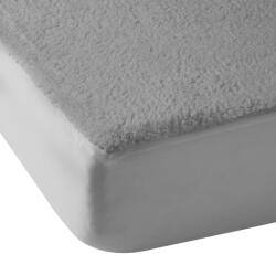 Catherine Lansfield Szürke gumis mikroplüss lepedő 150x200 cm Thermal Sherpa - Catherine Lansfield