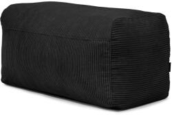 SLOWDOWN Fekete kordbársony babzsákfotel Plus 100 Lounge - SLOWDOWN