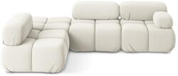 Makamii Fehér bársony moduláris sarokkanapé (bal oldali) Lokua - Makamii