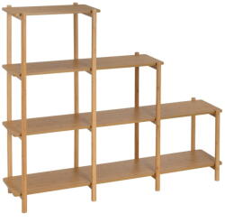 Casa Selección Natúr színű polcos állvány 120x105 cm - Casa Selección
