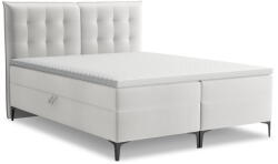 Makamii Világosszürke ágyneműtartós boxspring ágy 180x200 cm Mikana - Makamii