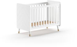 Vipack Fehér borovi fenyő babaágy 60x120 cm BILLY - Vipack