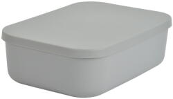 Homéa Szürke fedeles műanyag tárolódoboz 24x18x8 cm - Homéa