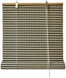 Gardinia Fekete-natúr színű bambusz roló 100x160 cm Vela - Gardinia